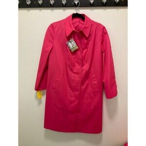 Vntg London Fog rain coat, rose, NWT size 10P Lady Poole